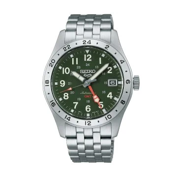 Seiko 5 Sports Field GMT Watch in Khaki Drill HDB001K1