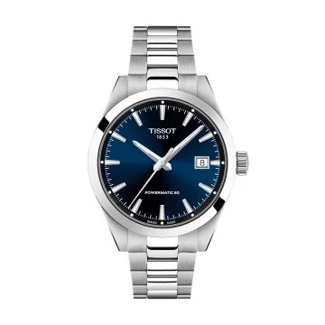 Tissot Gentleman 38 Blue Dial s/s Bracelet T1658071104100