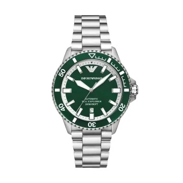 Emporio Armani Sea Explorer Automatic Stainless Steel 42.5mm Mens Watch AR60088