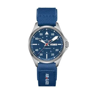 Hamilton Khaki Aviation Pilot Day Date Automatic Air Glaciers Edition 42mm Watch H64655941