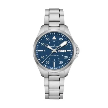 Hamilton Khaki Aviation Pilot Day Date Auto 42mm Mens Watch H64635140