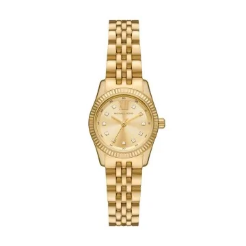 Michael Kors Petite Lexington Pave Quartz 26mm Gold-Tone Ladies Watch MK4741
