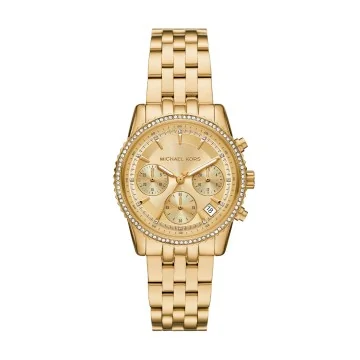 Michael Kors Mini Bryant Pavé Gold-Tone Ladies Watch MK7530