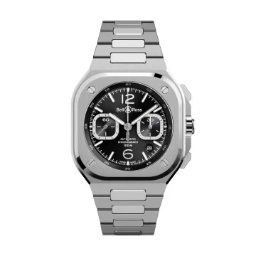 Bell & Ross BR-05 Chrono Black Steel 42mm Watch BR05C-BLC-ST/SST