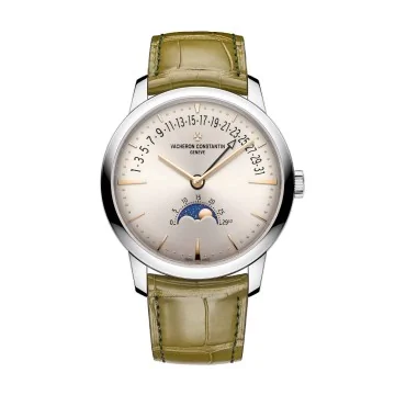 Vacheron Constantin Patrimony Moon Phase Retrograde Date 43mm Watch 4010U/000G-H070