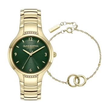 Olivia Burton Watch and Interlink Bracelet Gift Set 24070022