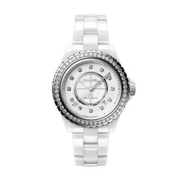 CHANEL J12 DIAMOND BEZEL WATCH CALIBRE 12.1  38 MM H7189