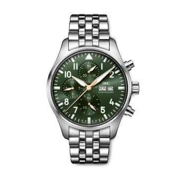 IWC Schaffhausen Pilots Chronograph 43mm Watch IW378008