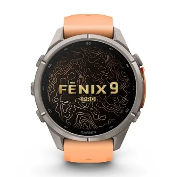Garmin Fēnix® 9 Pro inReach 43mm Orange Strap Watch 010-04335-01