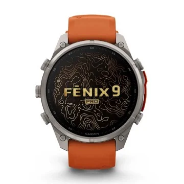 Garmin Fēnix® 9 Pro inReach 47mm Orange Strap Watch 010-04337-01