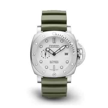 Ex-Display Panerai Submersible QuarantaQuattro Bianco 44mm Men's Watch PAM01226