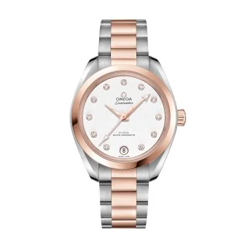 Pre-Owned OMEGA Seamaster Aqua Terra Co-Axial Master Chronometer 34mm Ladies Watch 220.20.34.20.52.001
