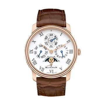 Blancpain Ex-Display Quantième Perpétuel 8 Jours 42mm Men's Watch 6659-3631-55B