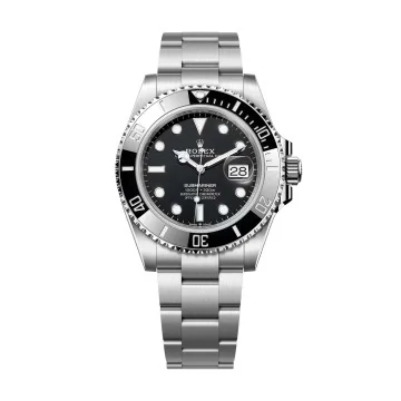 Pre-owned Rolex Submariner Date 41mm Watch 126610LN Steel Black