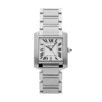 Pre-Owned Cartier Tank Française Medium Watch W51002Q3