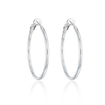 Silver Hoop Earrings