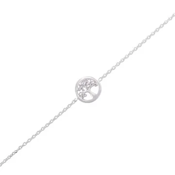 Silver Tree Bracelet