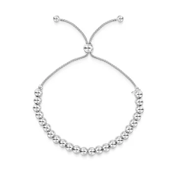 Silver Ball Toggle Bracelet