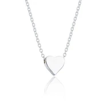 Silver Single Heart Necklet