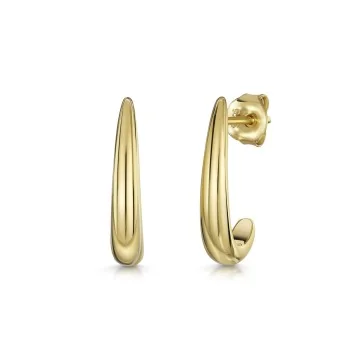 18ct Yellow Gold Vermeil Long Drop Earrings