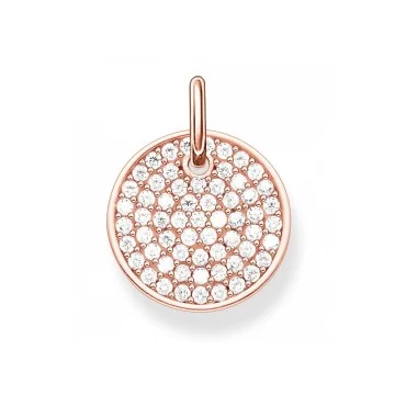 Thomas Sabo Rose Gold Cubic Zirconia Circle Pendant LBPE0011-416-14