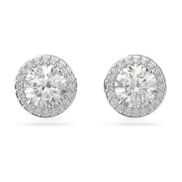 Swarovski Constella Silver Round Pav&eacute; Stud Earrings 5636269