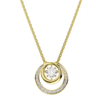 Swarovski Hyperbola Gold Tone Crystal Pendant Necklace 5738248