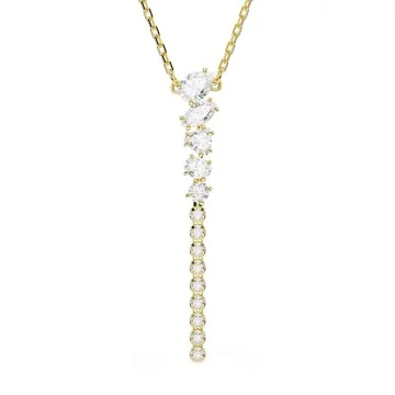 Swarovski 18k Gold Finish Mesmera Mixed Cut Drop Necklace 5747997