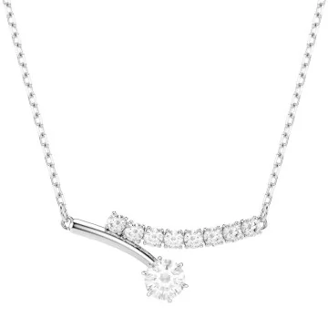 Swarovski Matrix Round Cut White Rhodium Plated Necklace 5753568