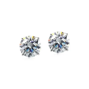 CARAT* Eternal 9ct White Gold 0.75ct Cubic Zirconia Stud Earrings CE9KW-ETER-W60