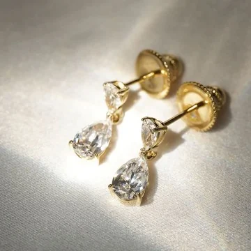 CARAT* Baby Arabella Gold Vermeil Drop Earrings YGCE925Y-ARAB-BABY