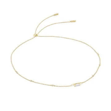 CARAT* Linden Emerald Cut Cubic Zirconia Gold Vermeil Necklace CN925Y-LIND