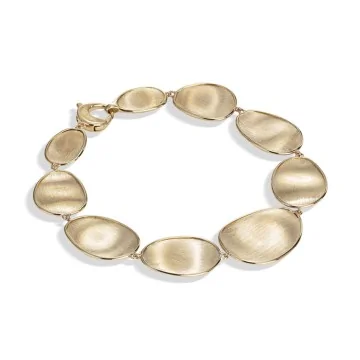Marco Bicego Lunaria 18ct Yellow Gold Graduated Medium Bracelet BB1777 Y 02