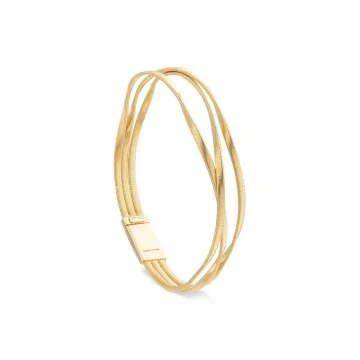 Marco Bicego Marrakech 18ct Yellow Gold Three-Strand Coil Bracelet BG848__Y_01