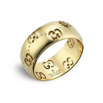 Gucci Icon 18ct Yellow Gold Star Ring YBC727729002