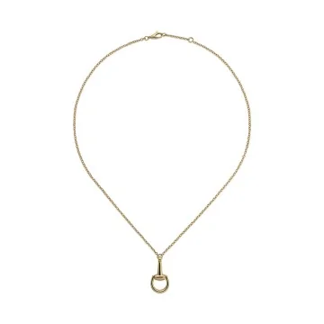 Gucci Horsebit Yellow Gold Necklace YBB795818001