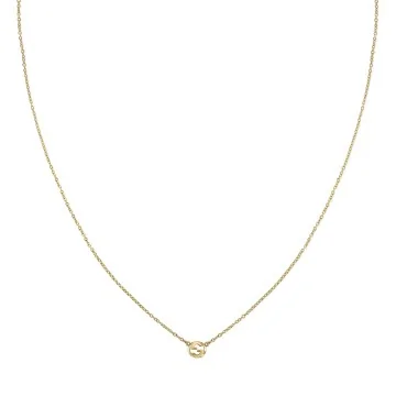 Gucci Interlocking 18ct Yellow Gold Pendant Necklace YBB 874192 001