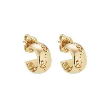 Gucci GG Icon 18ct Gold Hoop Earrings YBD804361001