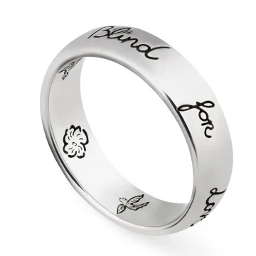 Gucci Blind for Love Silver Ring YBC455247001