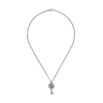 Gucci GG Marmont Key Sterling Silver Necklace YBB627757002