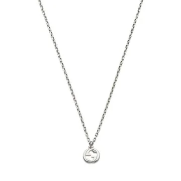 Gucci Interlocking Silver Necklace YBB796355001