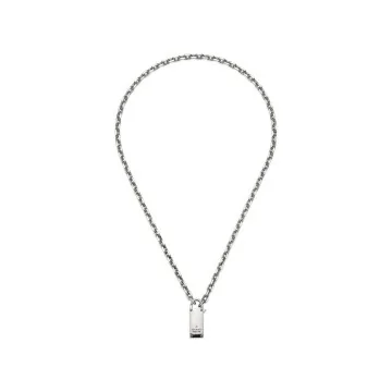 Gucci Trademark Sterling Silver Necklace YBB796342001