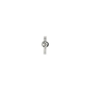 Gucci Interlocking Silver Hoop Earrings YBD796323001