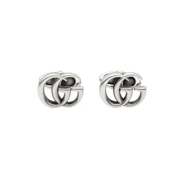 Gucci Interlocking Sterling Silver Cufflinks YBE577299001