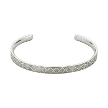 Gucci Diamante Sterling Silver Bangle 18cm YBA 843596001 18