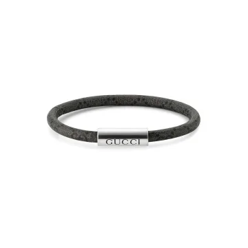 Gucci Tag Supreme Leather Bracelet YBA797156002 - Size XL