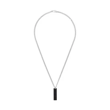 Gucci Tag Sterling Silver GG Necklace YBB797174001