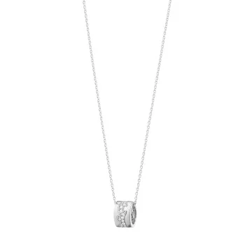 Georg Jensen 18ct White Gold 0.19ct Diamond Fusion Pendant 10016427