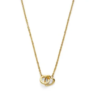 Olivia Burton Classic Kindred Interlink Heart Gold Plated Necklace 24100550