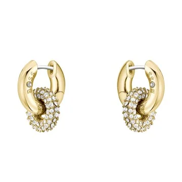 BOSS Live Precious Gold Plated Stainless Steel Linked Circle Hoop Earrings 1580759